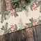 Winter Pine Cone Needle Branch Berry Table Runner, Watercolor Botanical Tabletop Scarf Home Kitchen Plant Decor, Christmas Farmhouse Holiday Rustic Burlap Dining Decorations Party Supply 13 X90